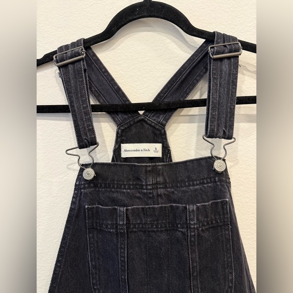 Abercrombie & Fitch Women's Dark Denim Overalls - Picture 3 of 5